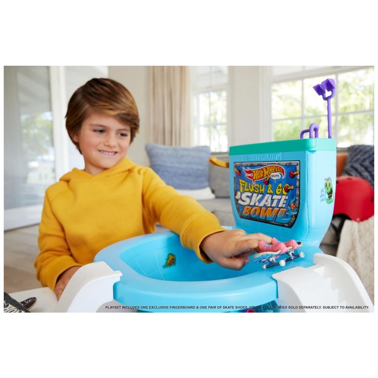 Pista-de-Brinquedo-Set-Bowl-de-Vaso-com-1-Skate-e-1-Par-de-Imagem-1