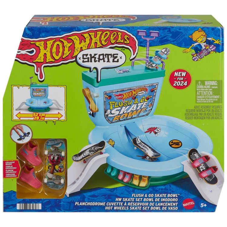 Pista-de-Brinquedo-Set-Bowl-de-Vaso-com-1-Skate-e-1-Par-de-Imagem-5