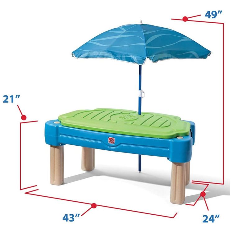 Mesa-Interativa-e-Sensoral-com-Agua-Areia-e-Guarda-Chuva-Imagem-1