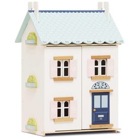 Casa-de-Bonecas-de-Madeira-Blue-Belle-3-Andares-para-Imagem-0