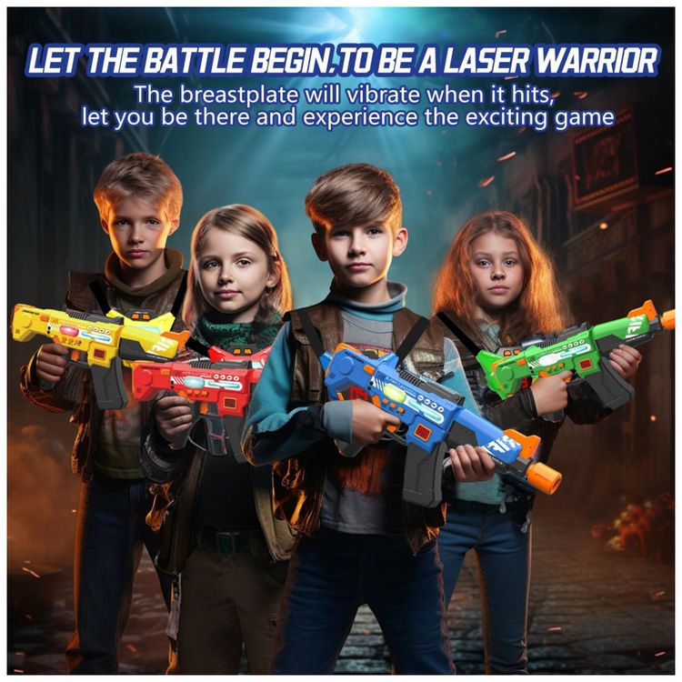 Conjunto-de-Arminha-de-Brinquedo-para-4-Jogadores-com-Laser-Imagem-3