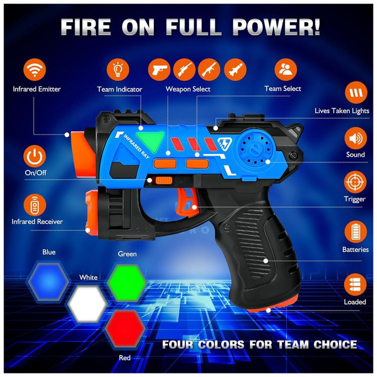 Conjunto-de-Pistola-de-Brinquedo-com-Laser-Tag-4-Pistolas-Imagem-1
