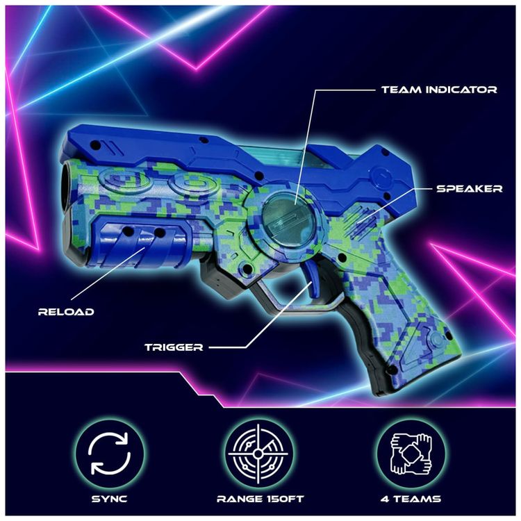 Conjunto-de-Pistola-de-Brinquedo-com-Laser-Tag-2-Pistolas-Imagem-2