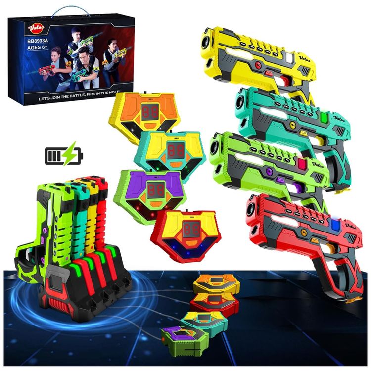Conjunto-de-Pistola-de-Brinquedo-com-Laser-Tag-4-Pistolas-Imagem-0