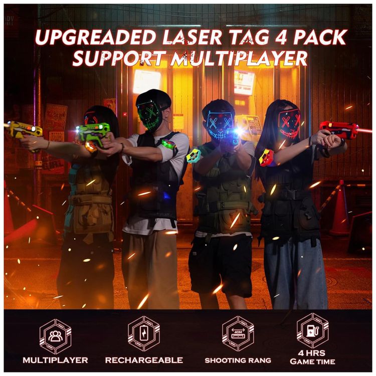Conjunto-de-Pistola-de-Brinquedo-com-Laser-Tag-4-Pistolas-Imagem-3