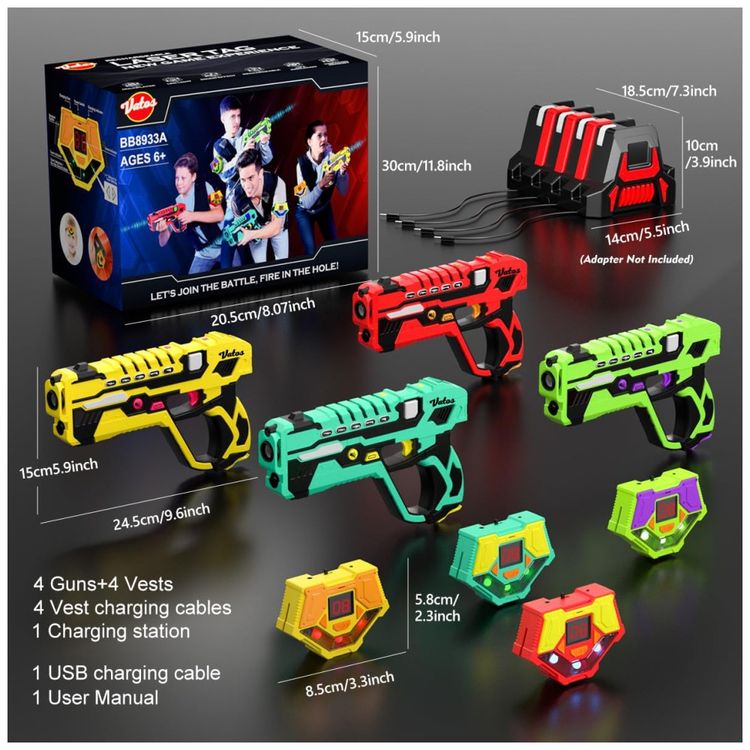 Conjunto-de-Pistola-de-Brinquedo-com-Laser-Tag-4-Pistolas-Imagem-5