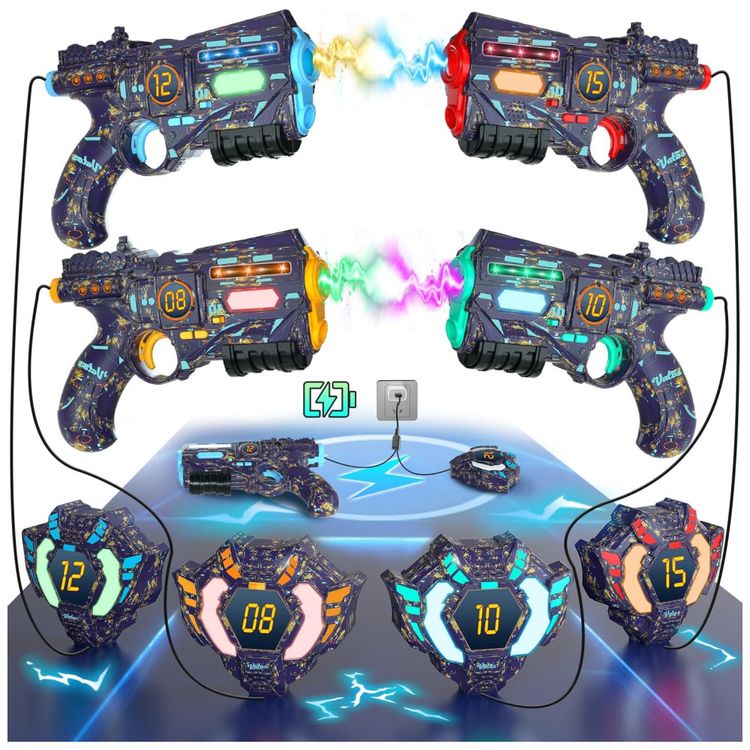Conjunto-de-Pistola-de-Brinquedo-com-Laser-Tag-4-Pistolas-Imagem-0