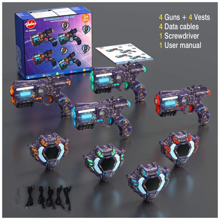 Conjunto-de-Pistola-de-Brinquedo-com-Laser-Tag-4-Pistolas-Imagem-6