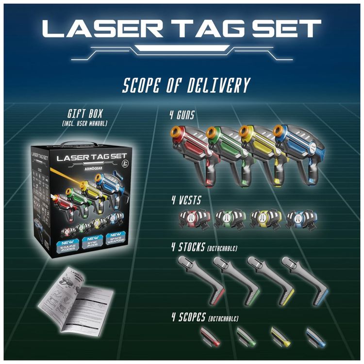 Conjunto-de-Pistola-de-Brinquedo-com-Laser-Tag-4-Modos-de-Imagem-6