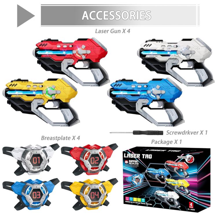 Conjunto-de-Pistola-de-Brinquedo-com-Laser-Tag-4-Pistolas-Imagem-3