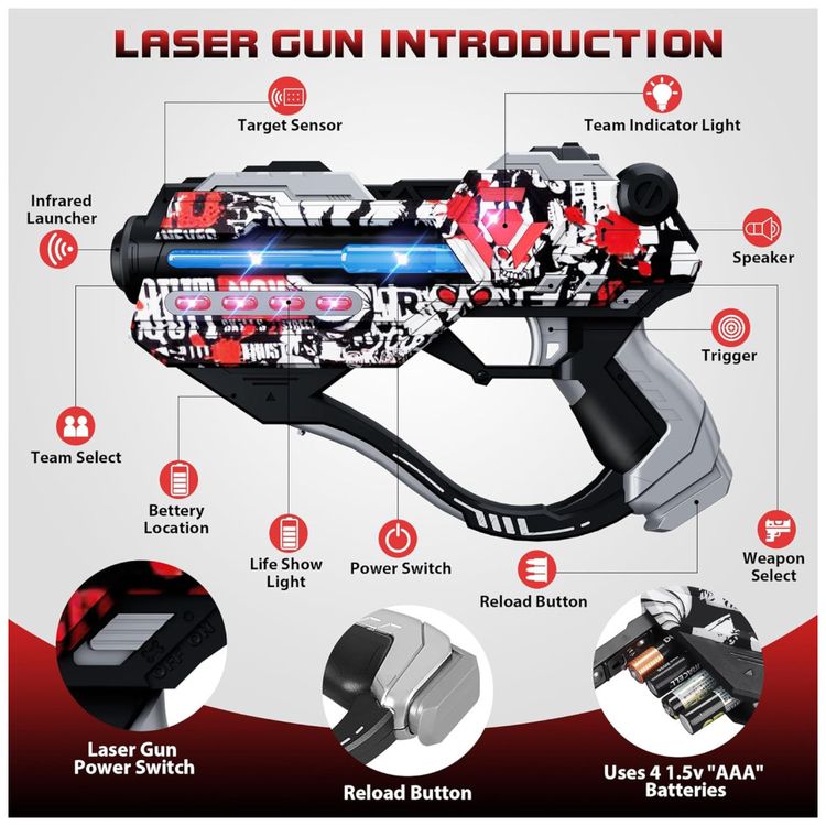 Conjunto-de-Pistola-de-Brinquedo-com-Laser-Tag-4-Pistolas-Imagem-2