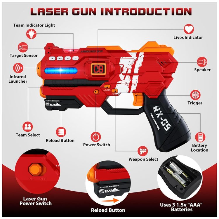 Conjunto-de-Pistola-de-Brinquedo-com-Laser-Tag-4-Pistolas-Imagem-2