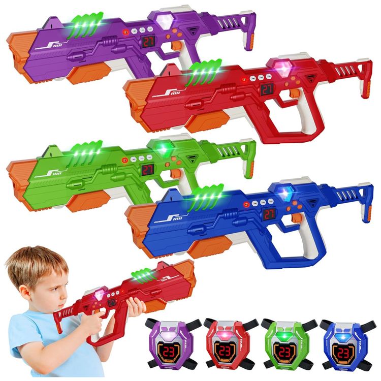 Conjunto-de-Arminha-de-Brinquedo-com-Laser-Tag-4-Armas-e-4-Imagem-0