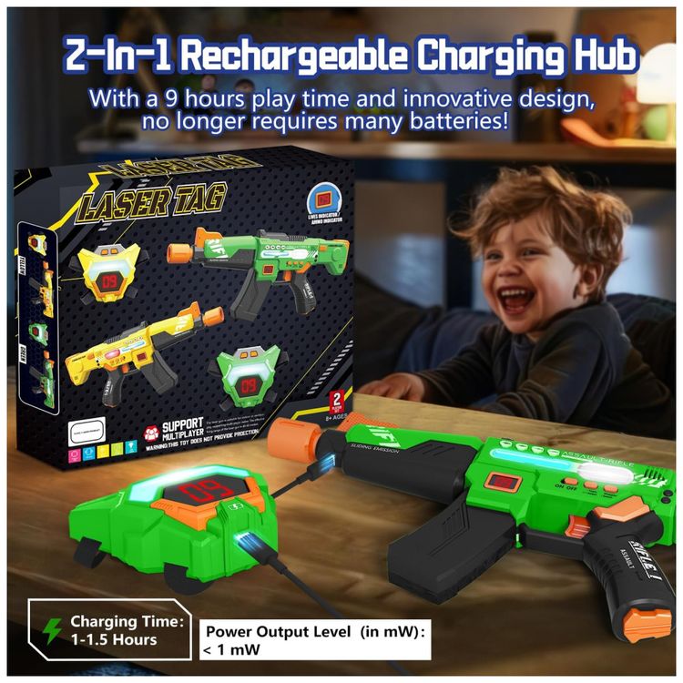 Conjunto-de-Arminha-de-Brinquedo-Recarregavel-com-Laser-Imagem-3