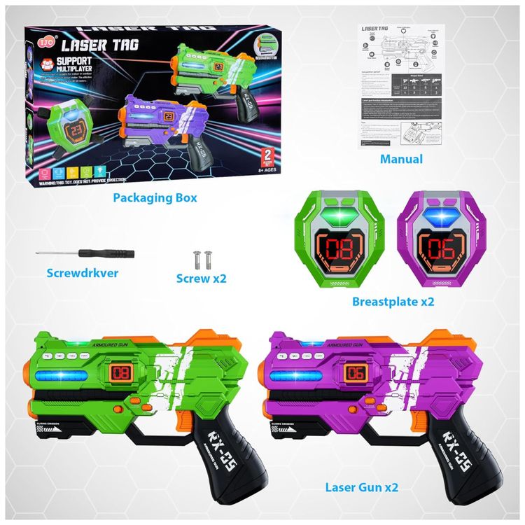 Conjunto-de-Pistola-de-Brinquedo-com-Laser-Tag-2-Armas-e-2-Imagem-4