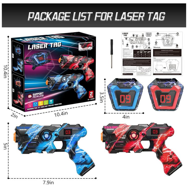 Conjunto-de-Pistola-de-Brinquedo-com-Laser-Tag-2-Armas-e-2-Imagem-4