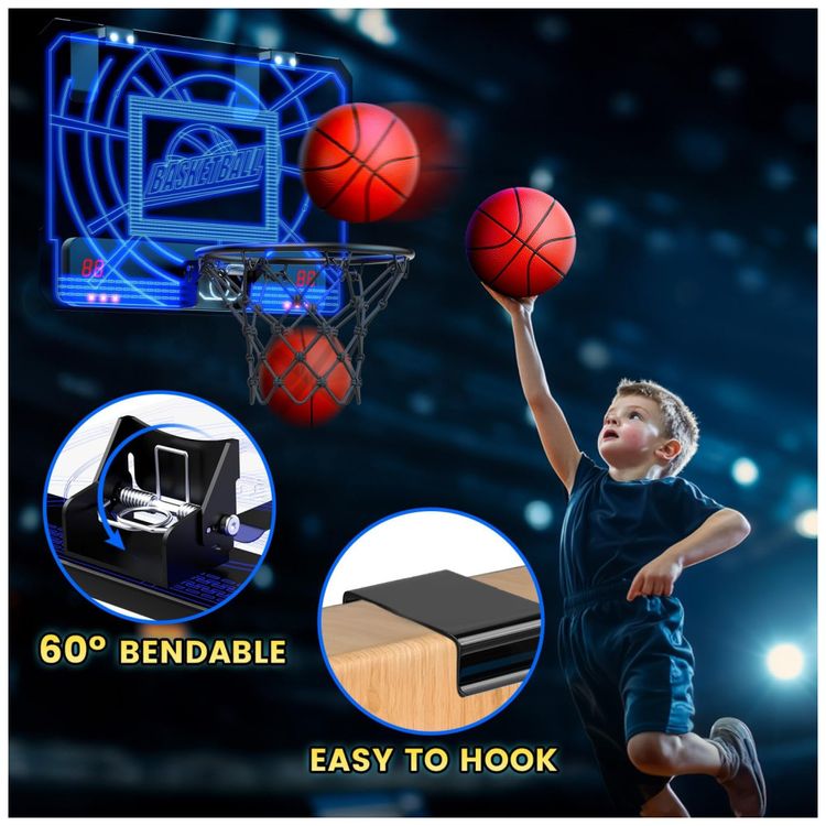 Cesta-de-Basquete-com-4-Bolas-Placar-Eletronico-e-4-Cores-Imagem-2