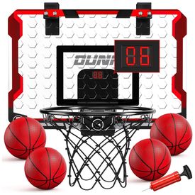 Mini-Cesta-de-Basquete-com-4-Bolas-Placar-Eletronico-e-Som-Imagem-0