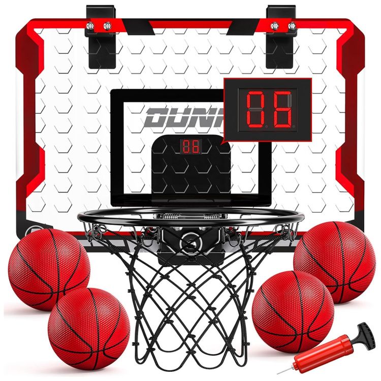 Mini-Cesta-de-Basquete-com-4-Bolas-Placar-Eletronico-e-Som-Imagem-0