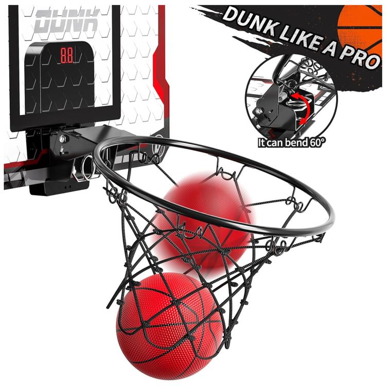 Mini-Cesta-de-Basquete-com-4-Bolas-Placar-Eletronico-e-Som-Imagem-2