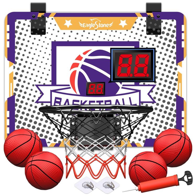 Cesta-de-Basquete-com-4-Bolas-Placar-Eletronico-e-Som-de-Imagem-0