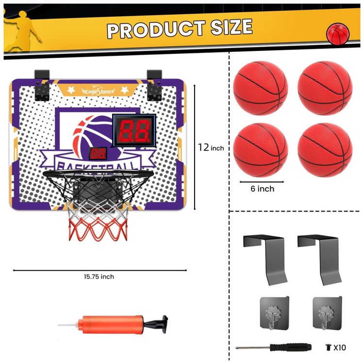 Cesta-de-Basquete-com-4-Bolas-Placar-Eletronico-e-Som-de-Imagem-3