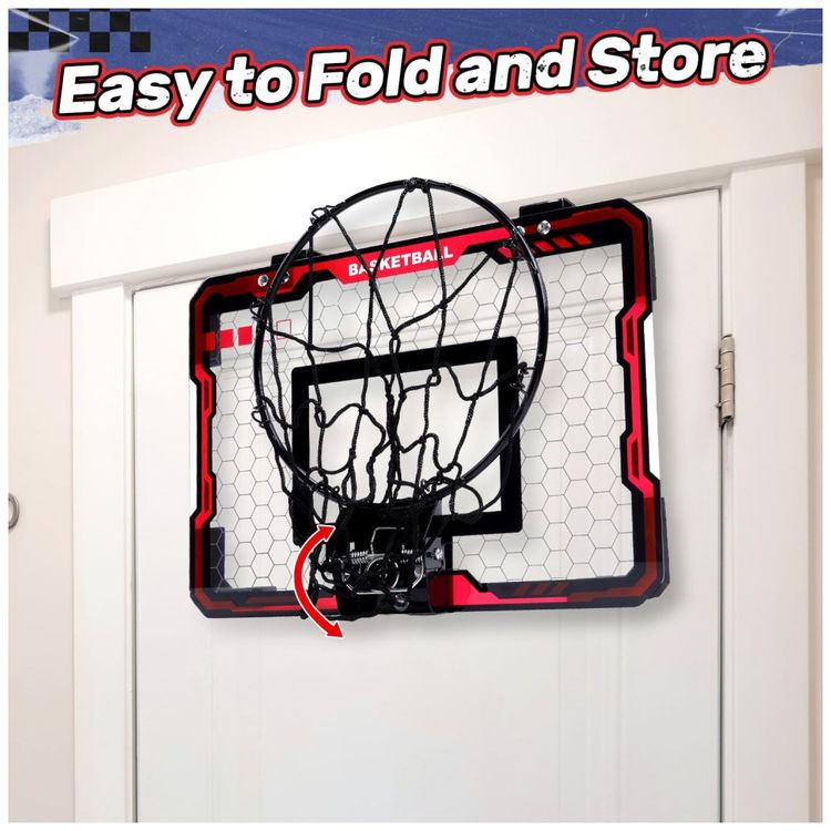 Cesta-de-Basquete-com-3-Bolas-e-Design-Dobravel-Portatil-Imagem-5
