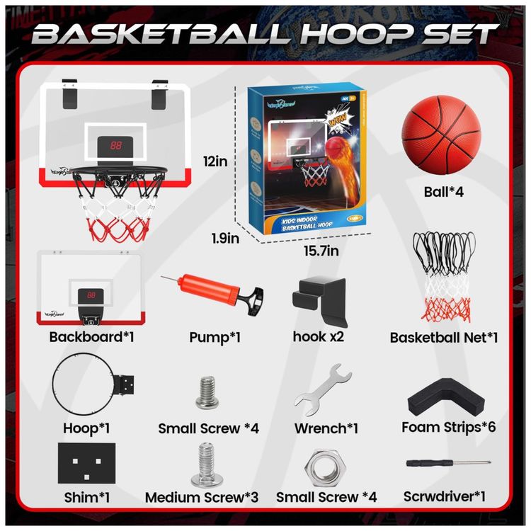 Cesta-de-Basquete-com-4-Bolas-Placar-Eletronico-e-Som-de-Imagem-5
