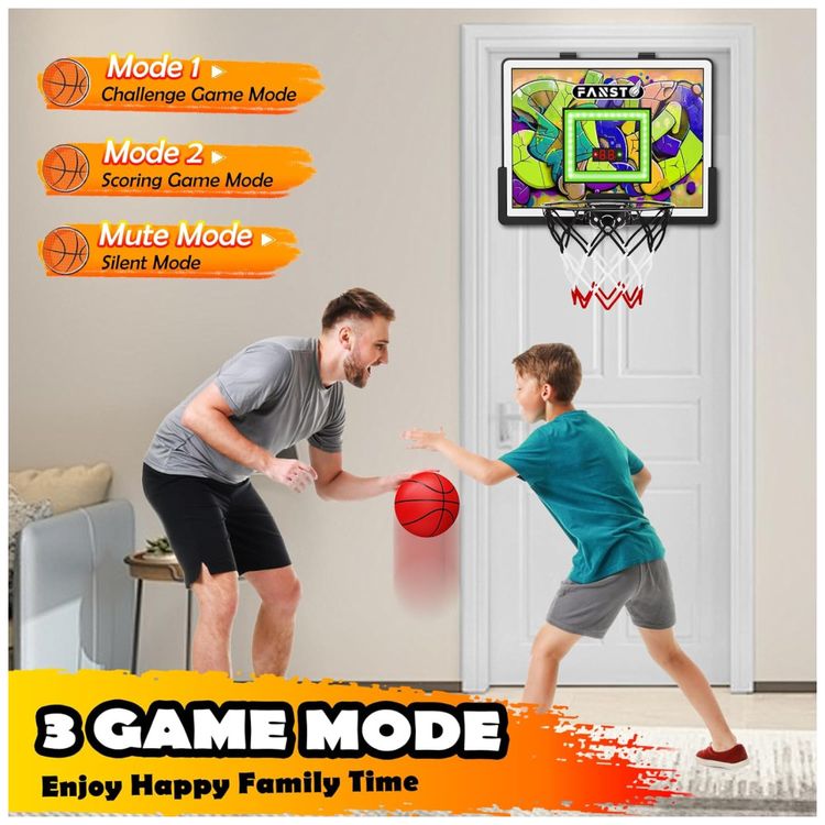 Cesta-de-Basquete-com-4-Bolas--Luz-LED-Anti-impacto-Imagem-3