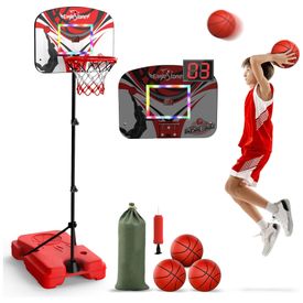 Cesta-de-Basquete-com-3-Bolas-Placar-Eletronico-Imagem-0