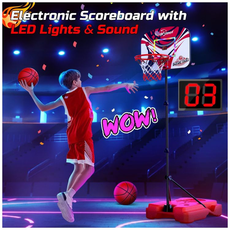 Cesta-de-Basquete-com-3-Bolas-Placar-Eletronico-Imagem-1