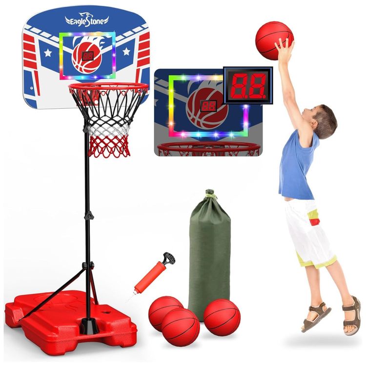 Cesta-de-Basquete-com-3-Bolas-Placar-Eletronico-Imagem-0