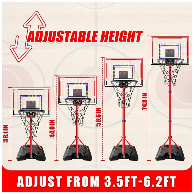 Cesta-de-Basquete-Interno-e-Externa-com-2-Bolas-Placar-Imagem-2