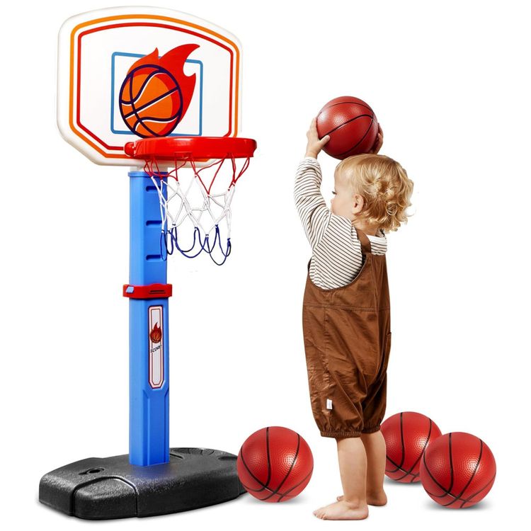 Cesta-de-Basquete-Interno-e-Externa-com-4-Bolas-e-Altura-Imagem-0