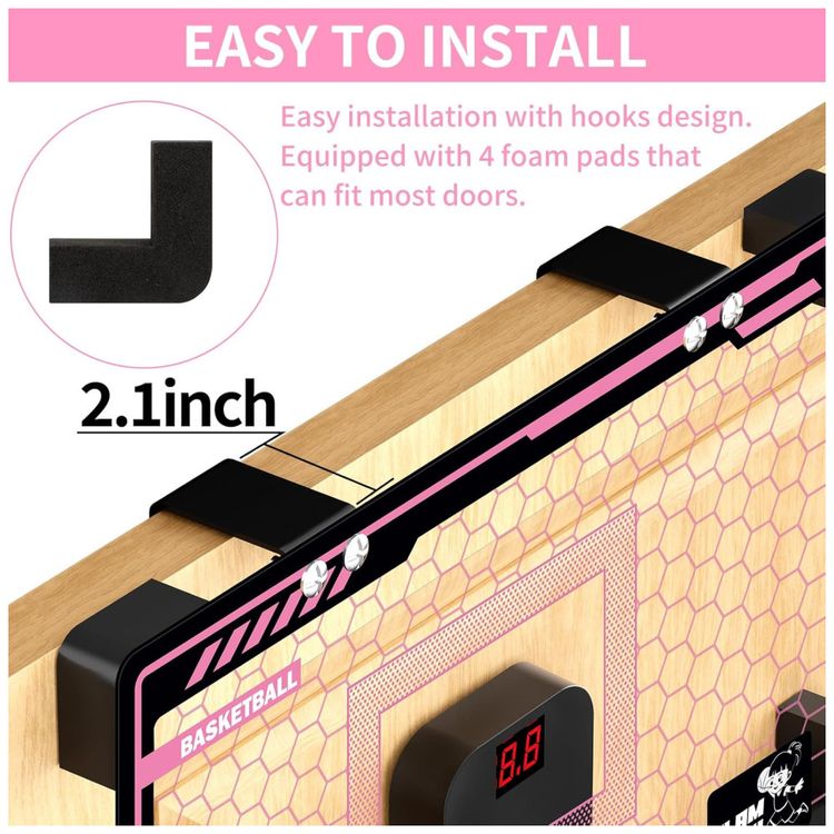 Cesta-de-Basquete-para-Meninas-com-Luz-LED-Placar-Imagem-4