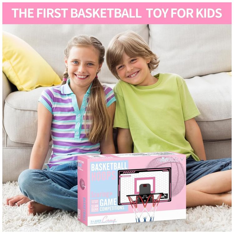 Cesta-de-Basquete-para-Meninas-com-Luz-LED-Placar-Imagem-6