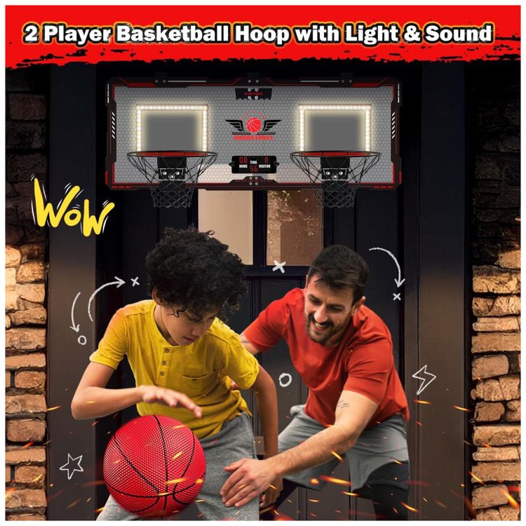 Cesta-de-Basquete-Dupla-Interna-para-2-Jogadores-com-Placar-Imagem-1
