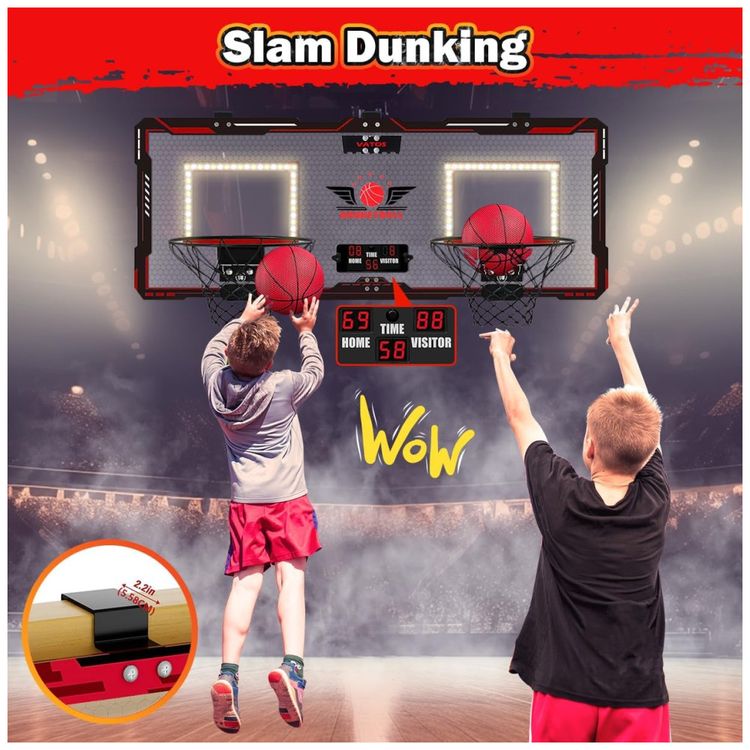 Cesta-de-Basquete-Dupla-Interna-para-2-Jogadores-com-Placar-Imagem-2