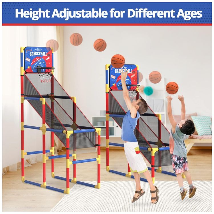Jogo-de-Basquete-Arcade-Infantil-com-4-Bolas-Placar-Imagem-4