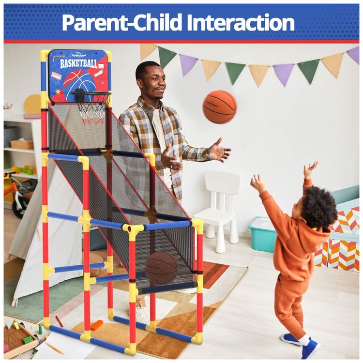 Jogo-de-Basquete-Arcade-Infantil-com-4-Bolas-Placar-Imagem-7