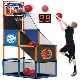 Jogo-de-Basquete-Arcade-Infantil-com-4-Bolas-Placar-Imagem-0