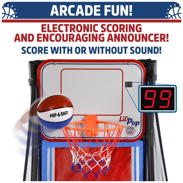 Jogo-de-Basquete-Arcade-Infantil-com-3-Bolas-Placar-Imagem-3