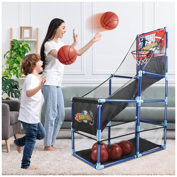 Jogo-de-Basquete-Arcade-Infantil-com-4-Bolas-e-Bomba-de-Ar-Imagem-3