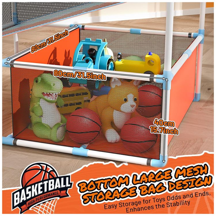 Jogo-de-Basquete-Arcade-Infantil-para-2-Jogadores-com-4-Imagem-3