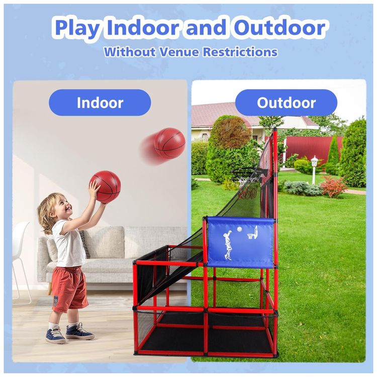 Jogo-de-Basquete-Arcade-Infantil-para-2-Jogadores-com-6-Imagem-5