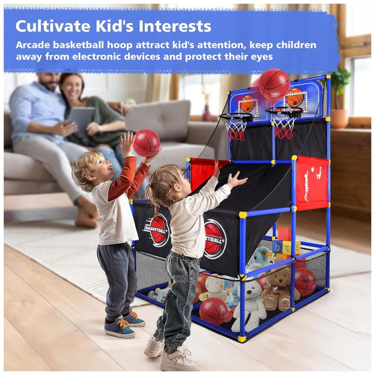 Jogo-de-Basquete-Arcade-Infantil-para-2-Jogadores-com-6-Imagem-3