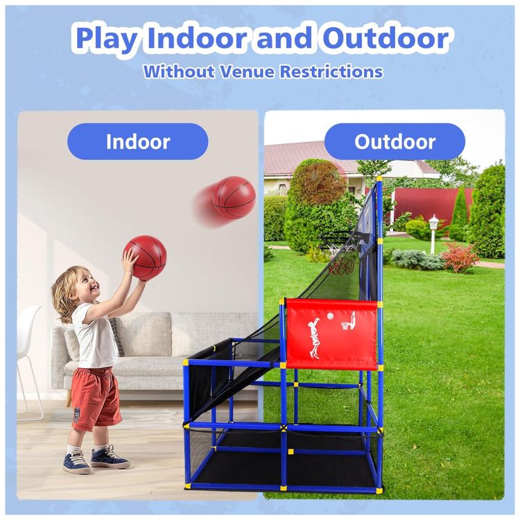 Jogo-de-Basquete-Arcade-Infantil-para-2-Jogadores-com-6-Imagem-5