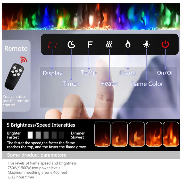 Lareira-Eletrica-de-Embutir-A43x152L-cm-com-Controle-Remoto-Imagem-2
