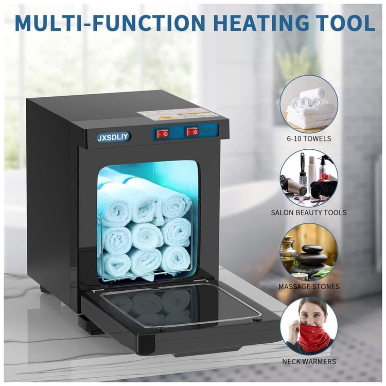 Aquecedor-de-Toalhas-2-em-1-de-5L-para-Spa-Salao-de-Beleza-Imagem-2
