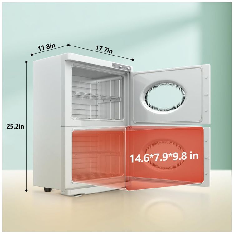 Aquecedor-de-Toalhas-Duplo-Profissional-com-46L-de-Imagem-4